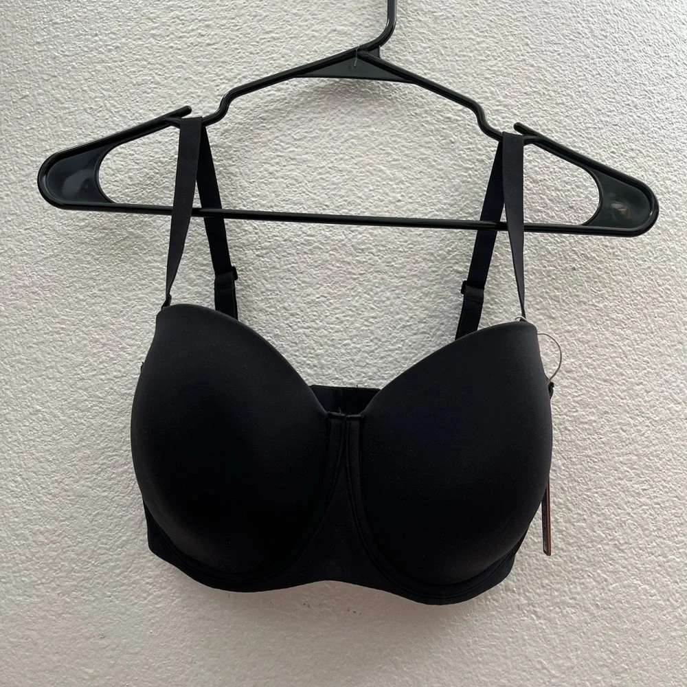 NWT SKIMS Fits Everybody Strapless Convertible Bra Onyx size 34DDD - Picture 1 of 6